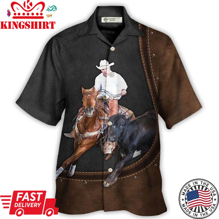 Horse Riding Horse Leather Style For Ken Mclellan Hawaiian Shirt