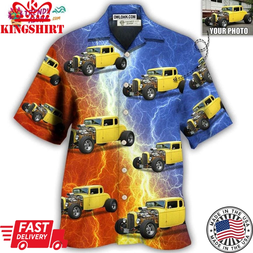 Hot Rod Various Style Custom Photo Hawaiian Shirt