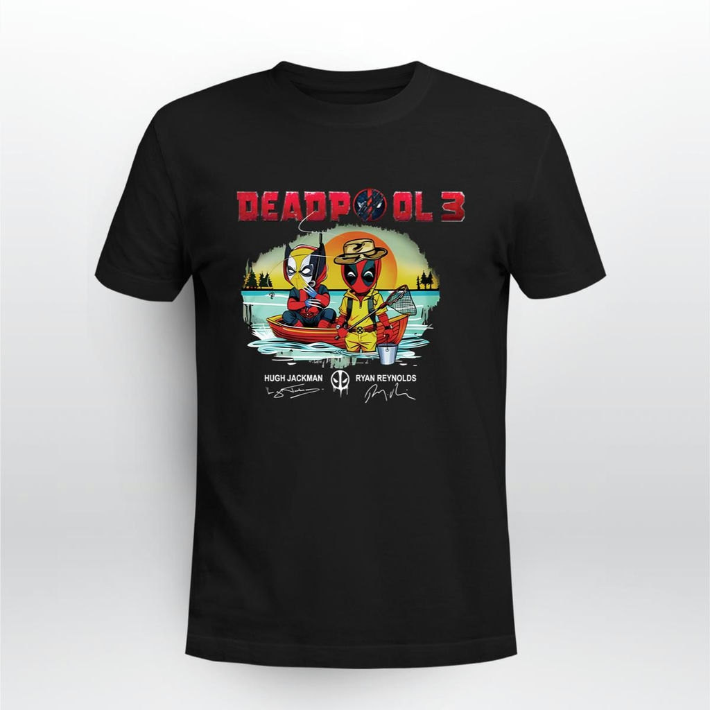 Hugh Jackman And Ryan Reynolds Deadpool 3 2023 Season Signatures Shirt