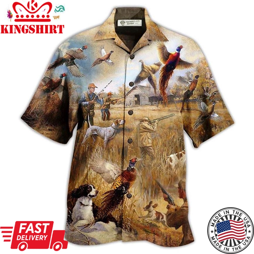 Hunting Pheasant Hunting I'm So Excited Hawaiian Shirt