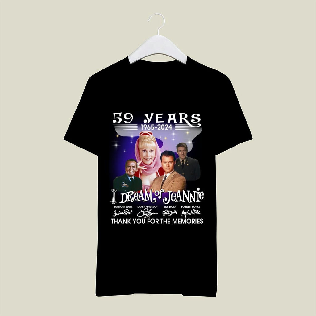 I Dream Of Jeannie 59 Years Thank You For The Memories Signatures Shirt