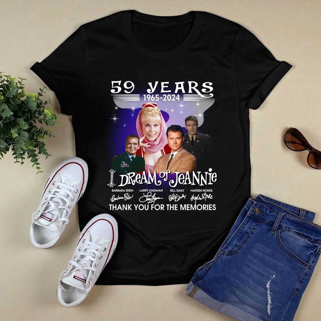 I Dream Of Jeannie 59 Years Thank You For The Memories Signatures Shirt