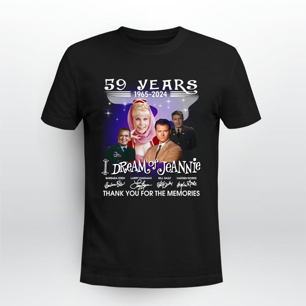 I Dream Of Jeannie 59 Years Thank You For The Memories Signatures Shirt