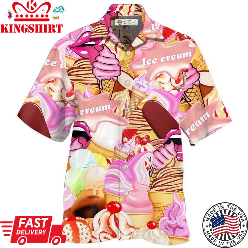 Ice Cream Color Style Hawaiian Shirt