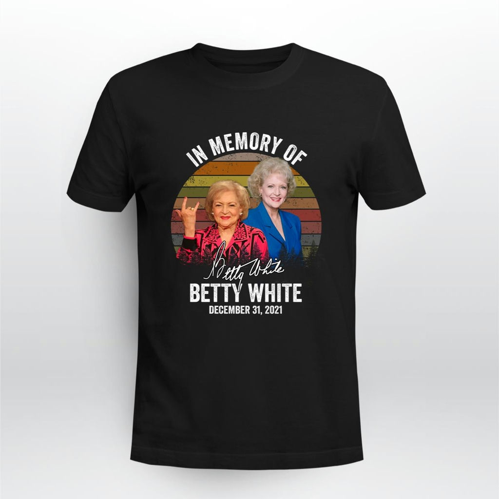 In Memory Of Betty White Signatures Shirt