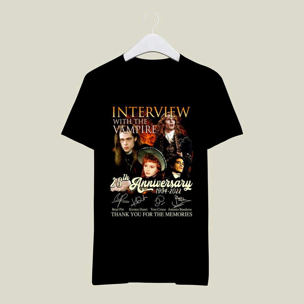 Interview With The Vampire 28th Anniversary 1994 2022 Thank You For The Memories Signatures Shirt