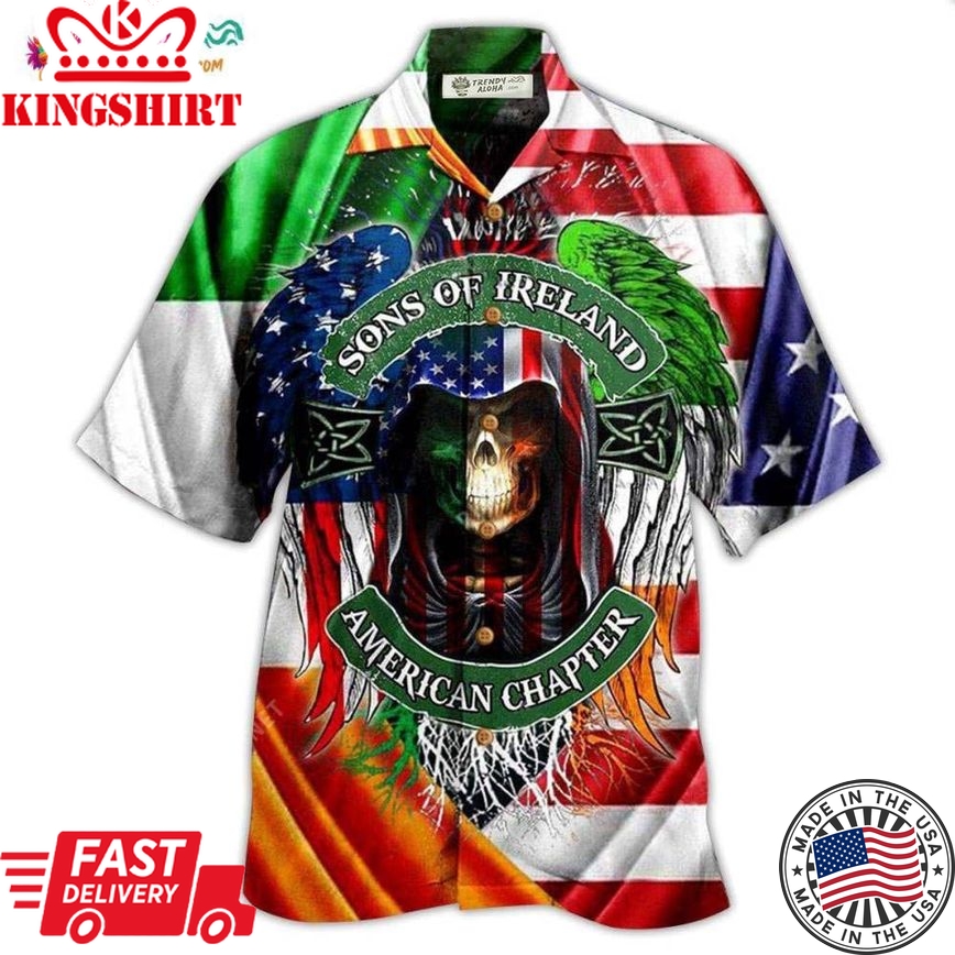 Irish Son Of Ireland American Chapter Saint Patricks Day Hawaiian Shirt