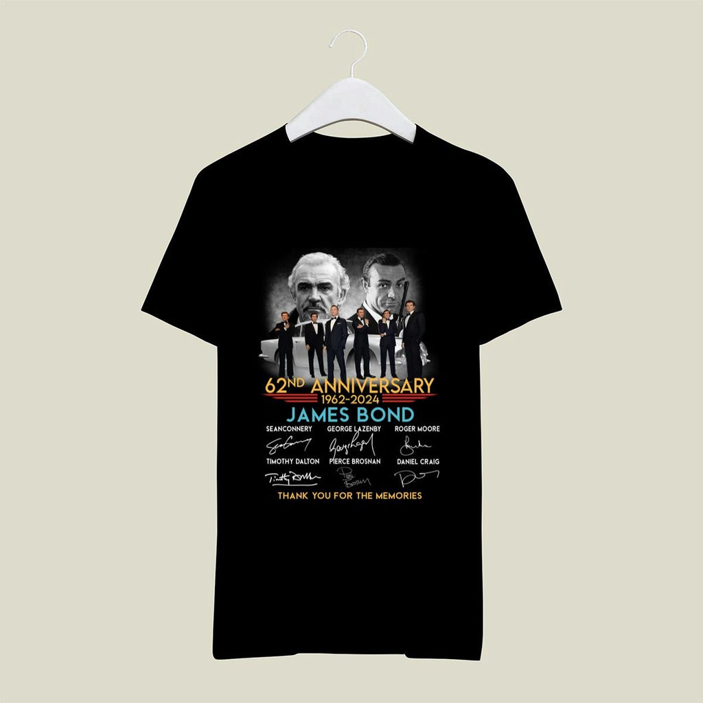 James Bond 62nd Anniversary 1962 2024 Signature Shirt