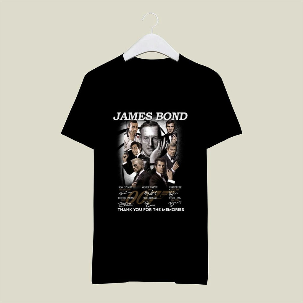 James Bond Thank You For The Memories Signatures Shirt