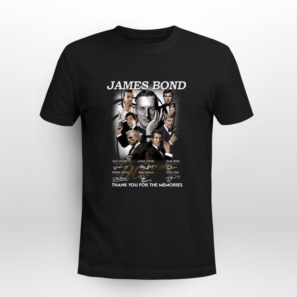 James Bond Thank You For The Memories Signatures Shirt