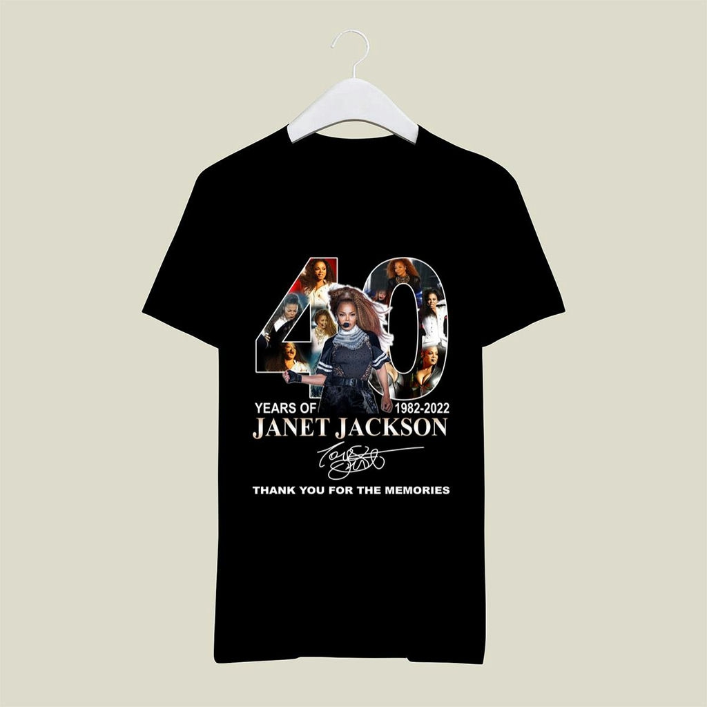 Janet Jackson 40 Years Signature T Shirt