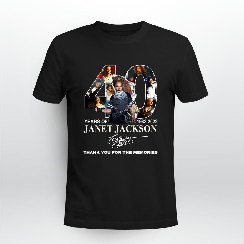 Janet Jackson 40 Years Signature T Shirt