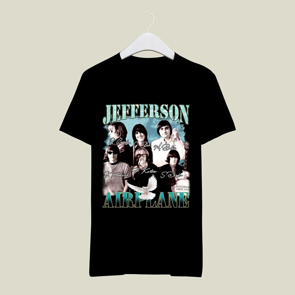 Jefferson Airplane Rock Band Signatures T Shirt