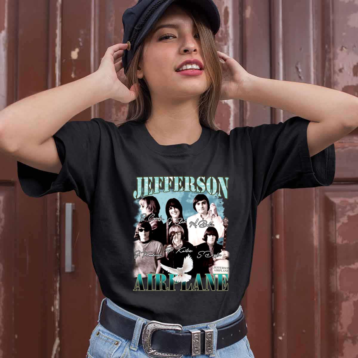 Jefferson Airplane Rock Band Signatures T Shirt