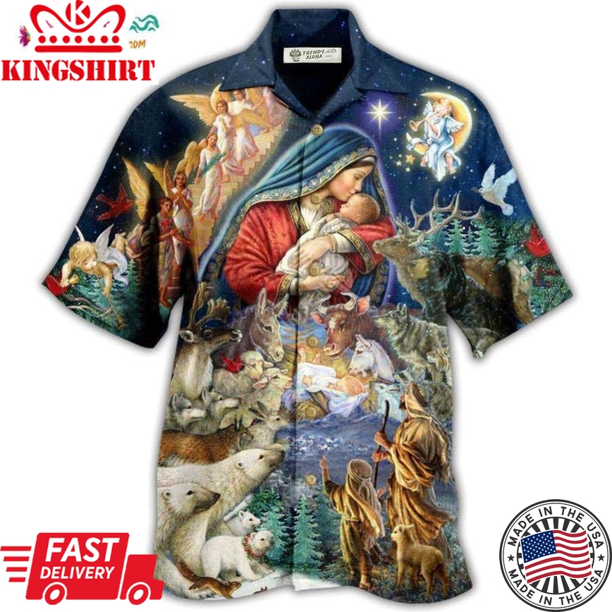 Jesus Born Of The Glory Hawaiian Shirt