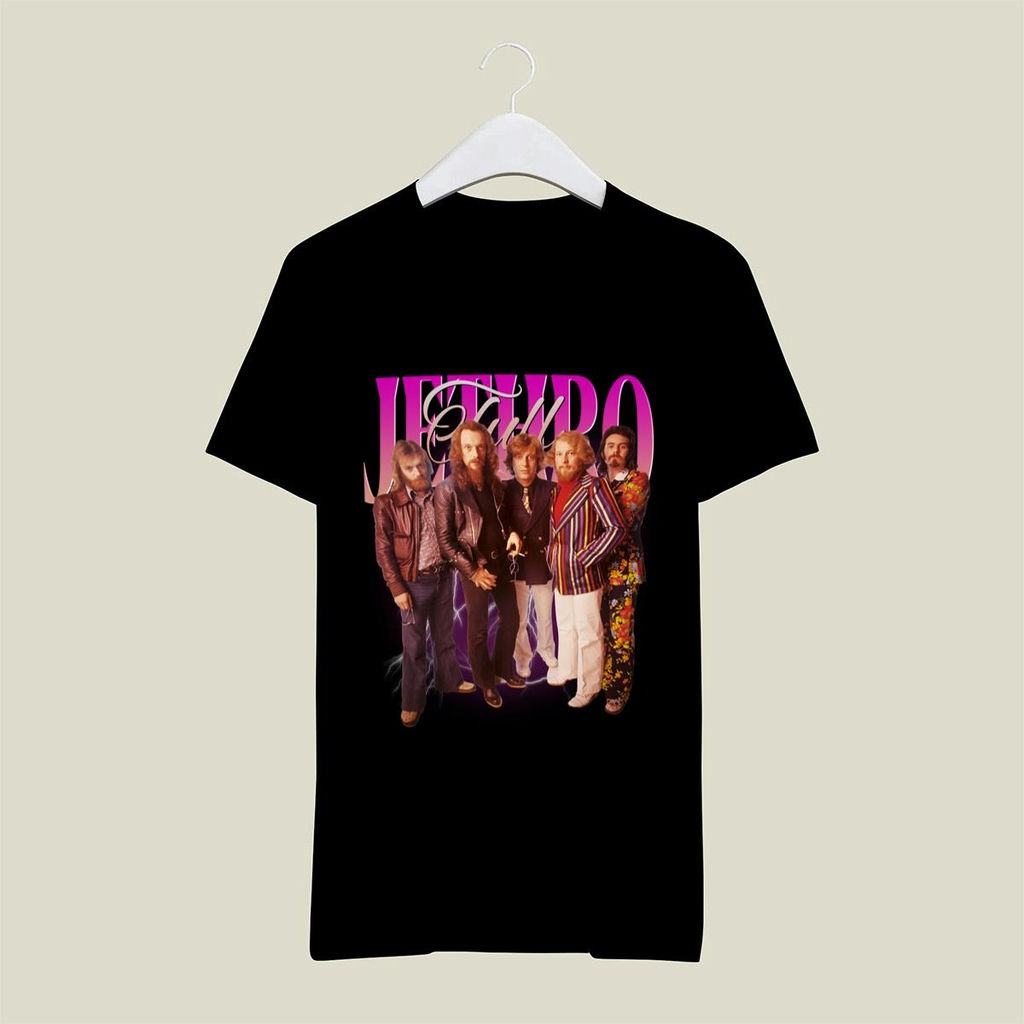 Jethro Tull Rock Band Signatures T Shirt