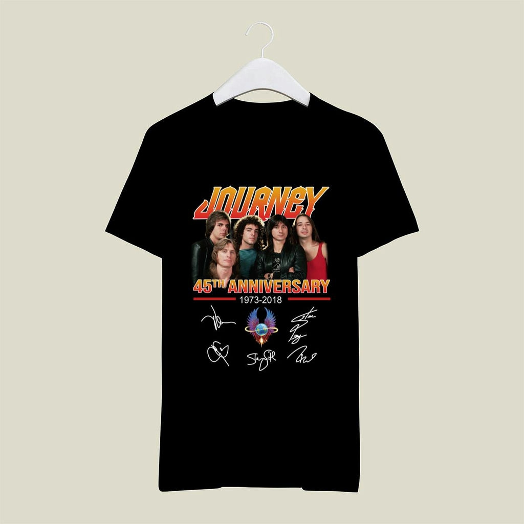 Journey 45th Anniversary Signatures T Shirt