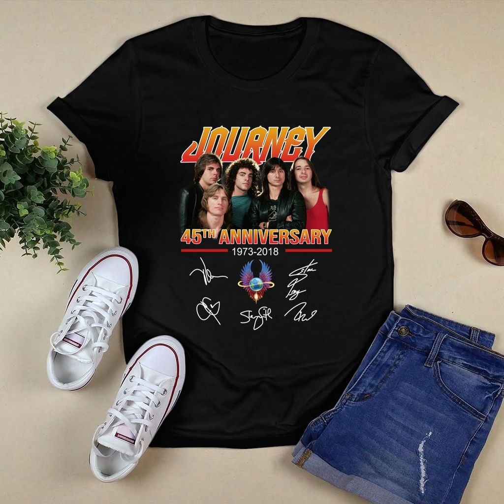 Journey 45th Anniversary Signatures T Shirt