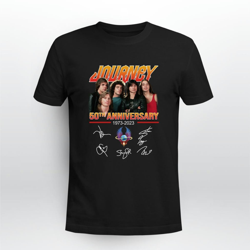 Journey 50th Anniversary Signatures T Shirt