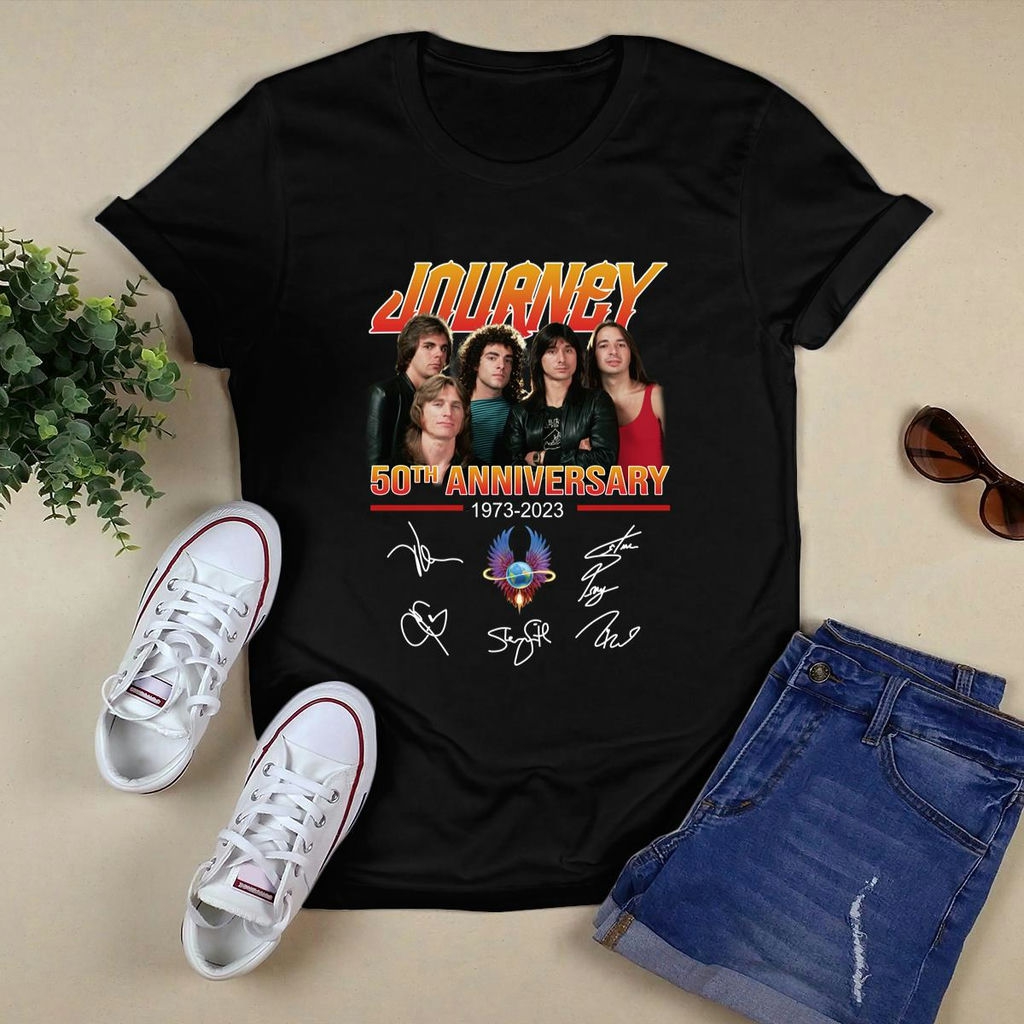 Journey 50th Anniversary Signatures T Shirt