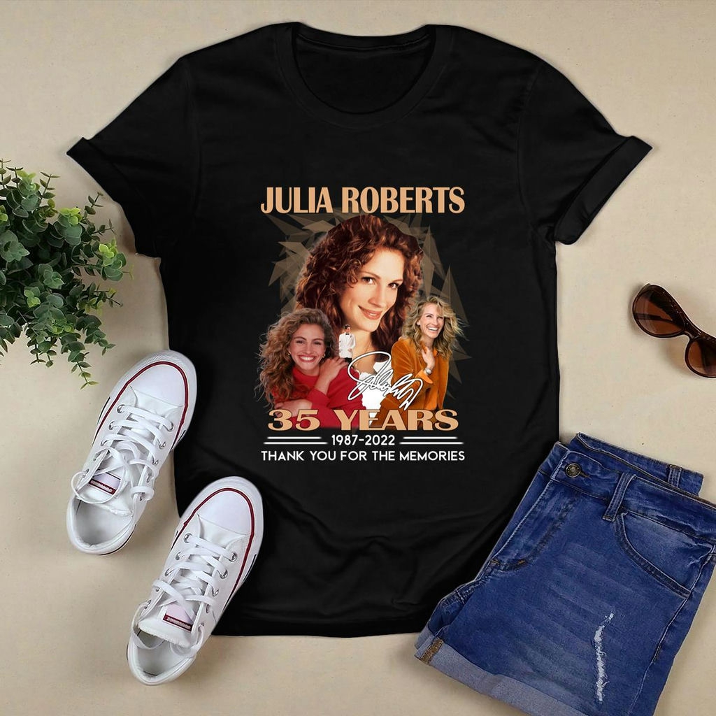 Julia Roberts 35 Years 1987 2022 Signature Shirt