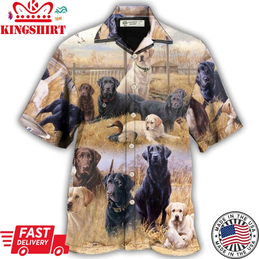 Labrador Retriever Hunting Dog Lovely Hawaiian Shirt