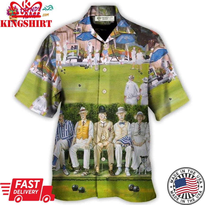 Lawn Bowling This Is My Family Hawaiian Shirt