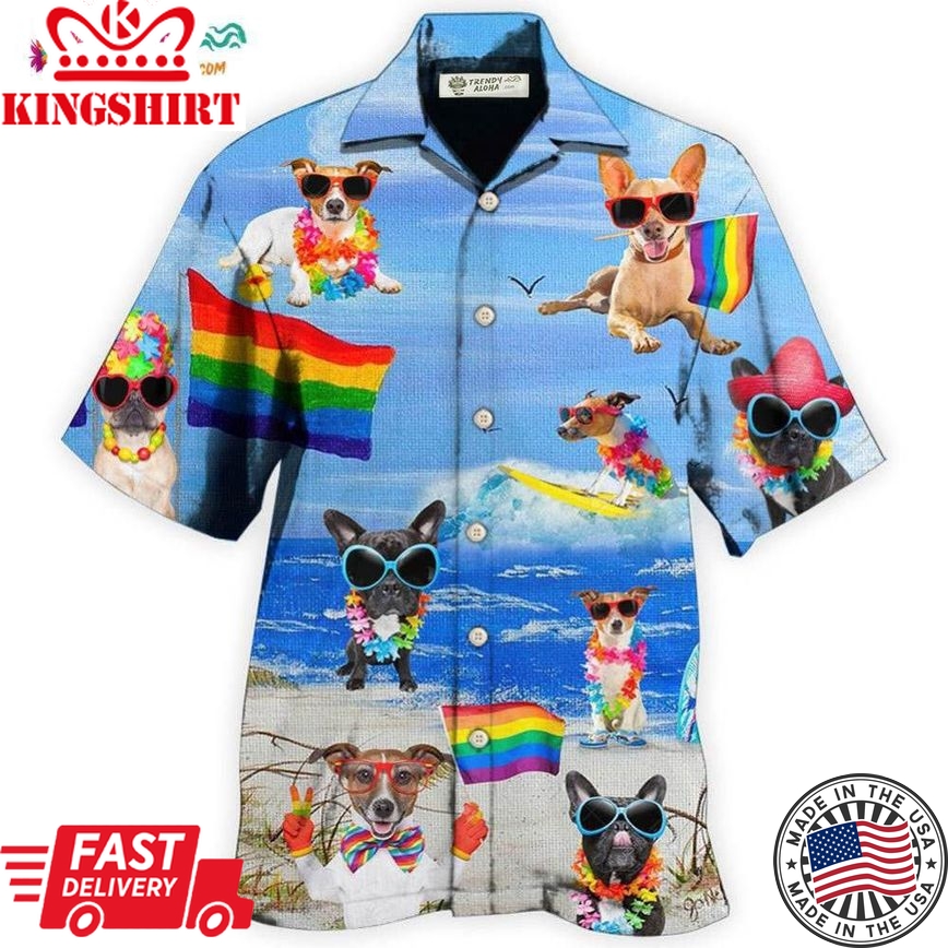 Lgbt Jack Russell Terrier Cool Hawaiian Shirt