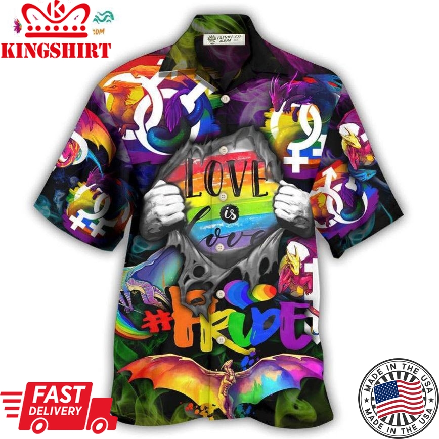 Lgbt Love Is Love Pride Hand Hawaiian Shirt