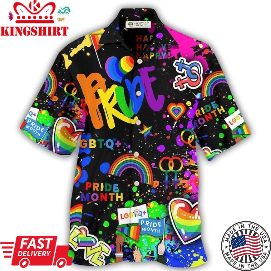 Lgbt Pride Mix Color Hawaiian Shirt