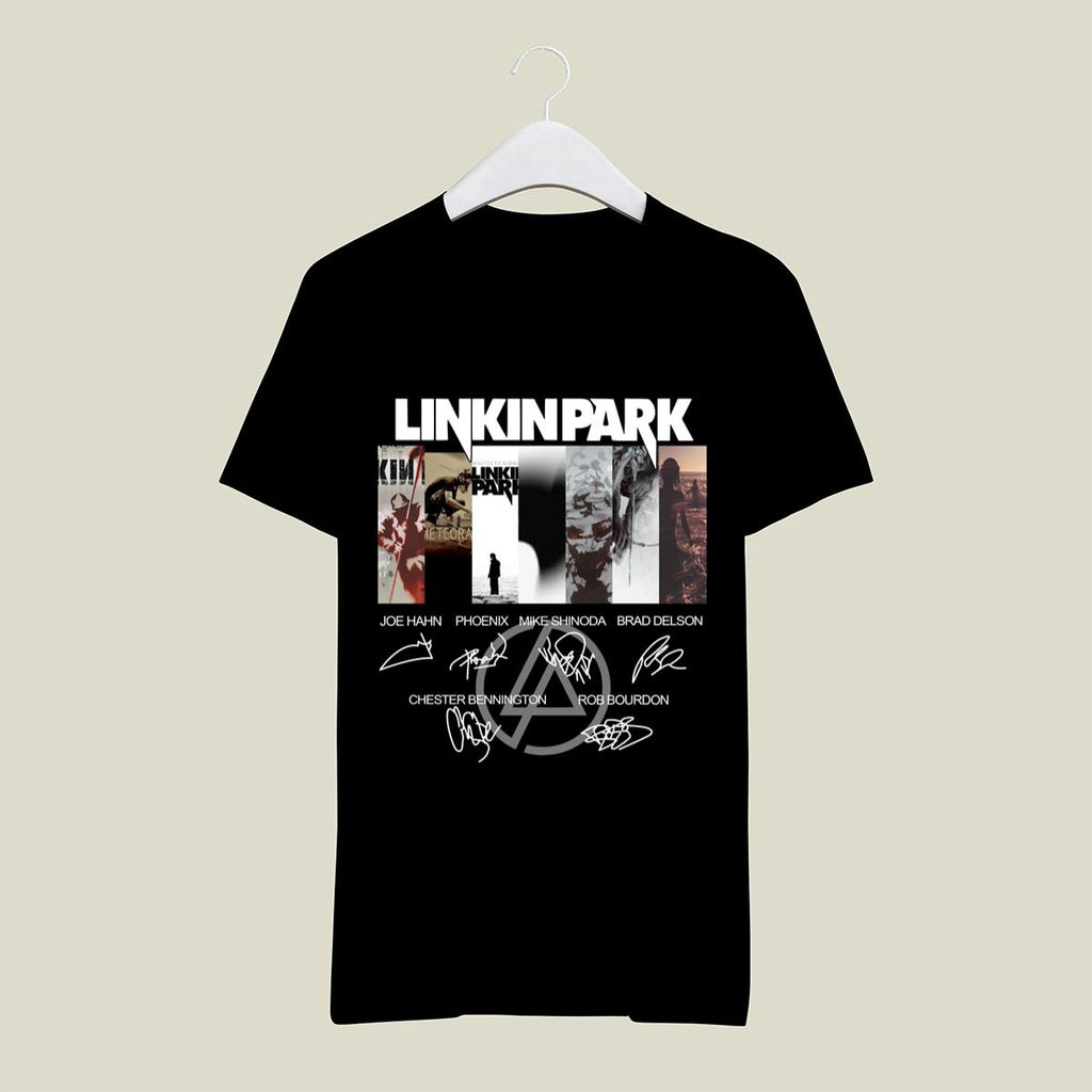 Linkin Park Logo Rock Band Signature T Shirt