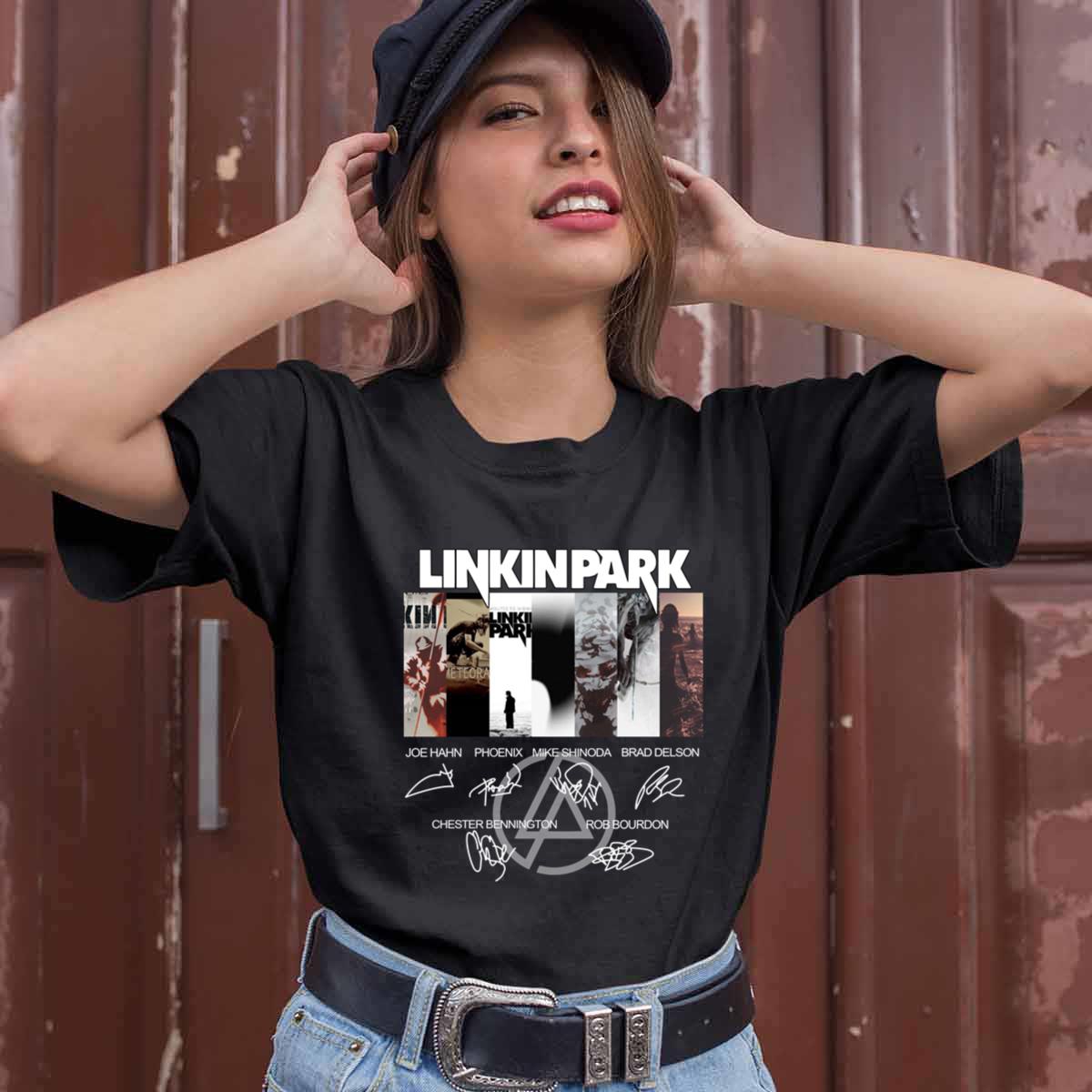 Linkin Park Logo Rock Band Signature T Shirt