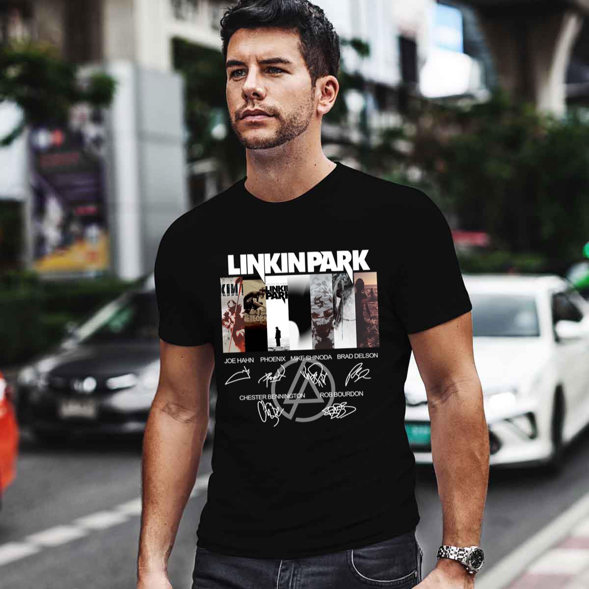 Linkin Park Logo Rock Band Signature T Shirt