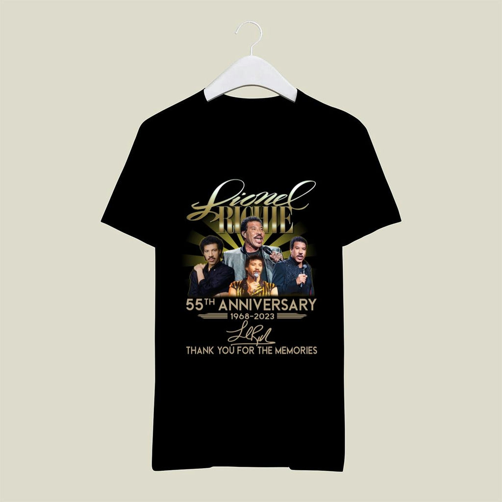 Lionel Richie 55th Anniversary 1968 2023 Thank You For The Memories Signature T Shirt