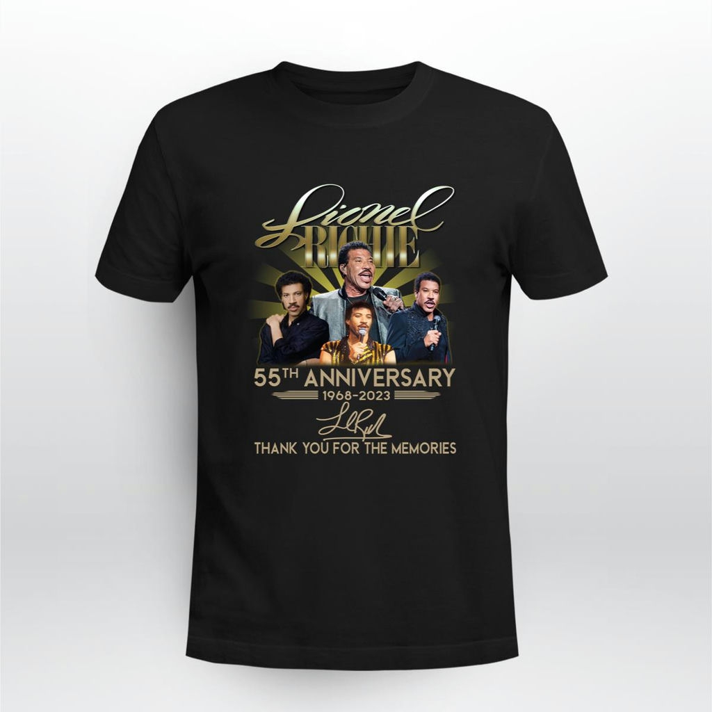 Lionel Richie 55th Anniversary 1968 2023 Thank You For The Memories Signature T Shirt