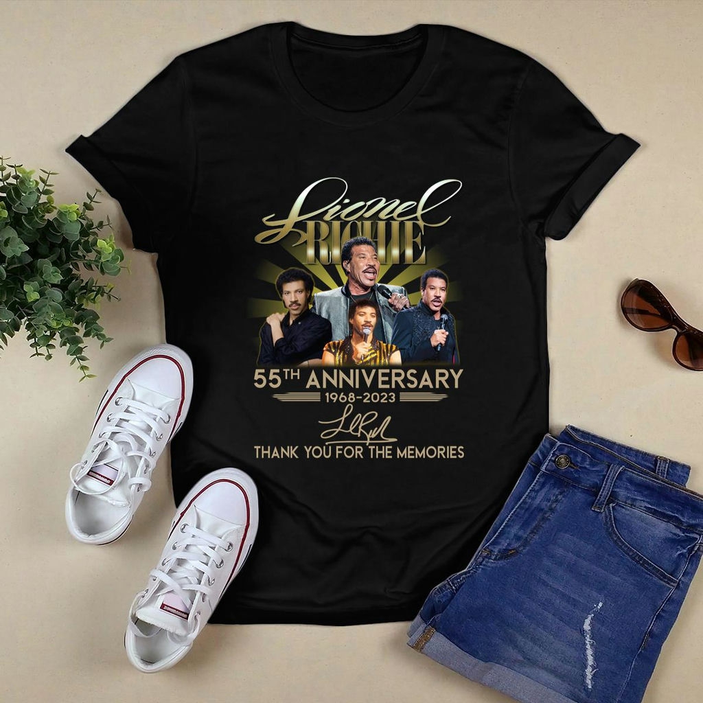 Lionel Richie 55th Anniversary 1968 2023 Thank You For The Memories Signature T Shirt