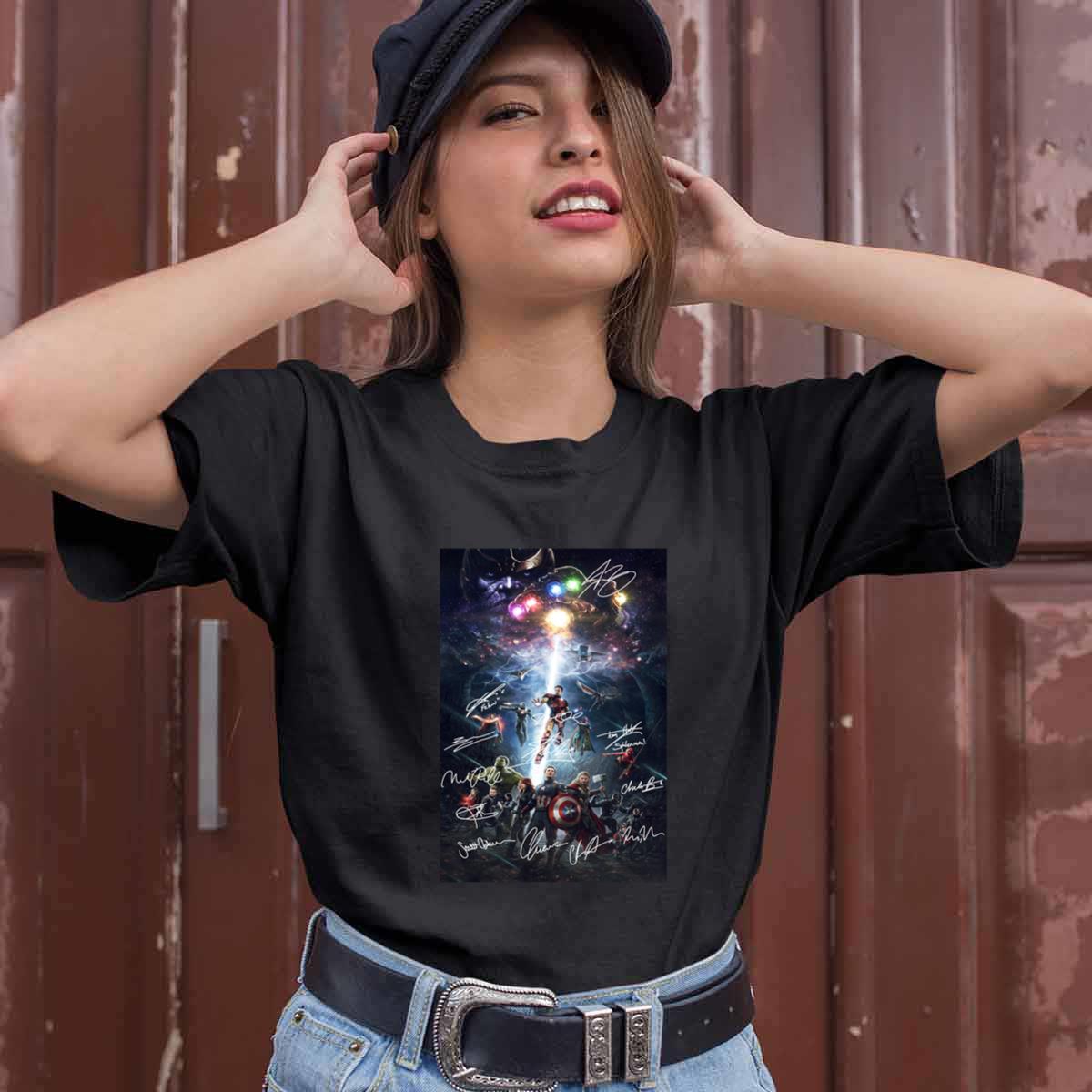 Marvel Avengers Endgame Signature All Heroes Shirt