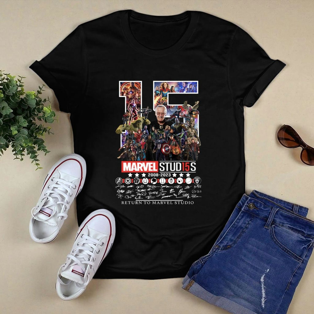 Marvel Studio 15 Years Signatures Shirt