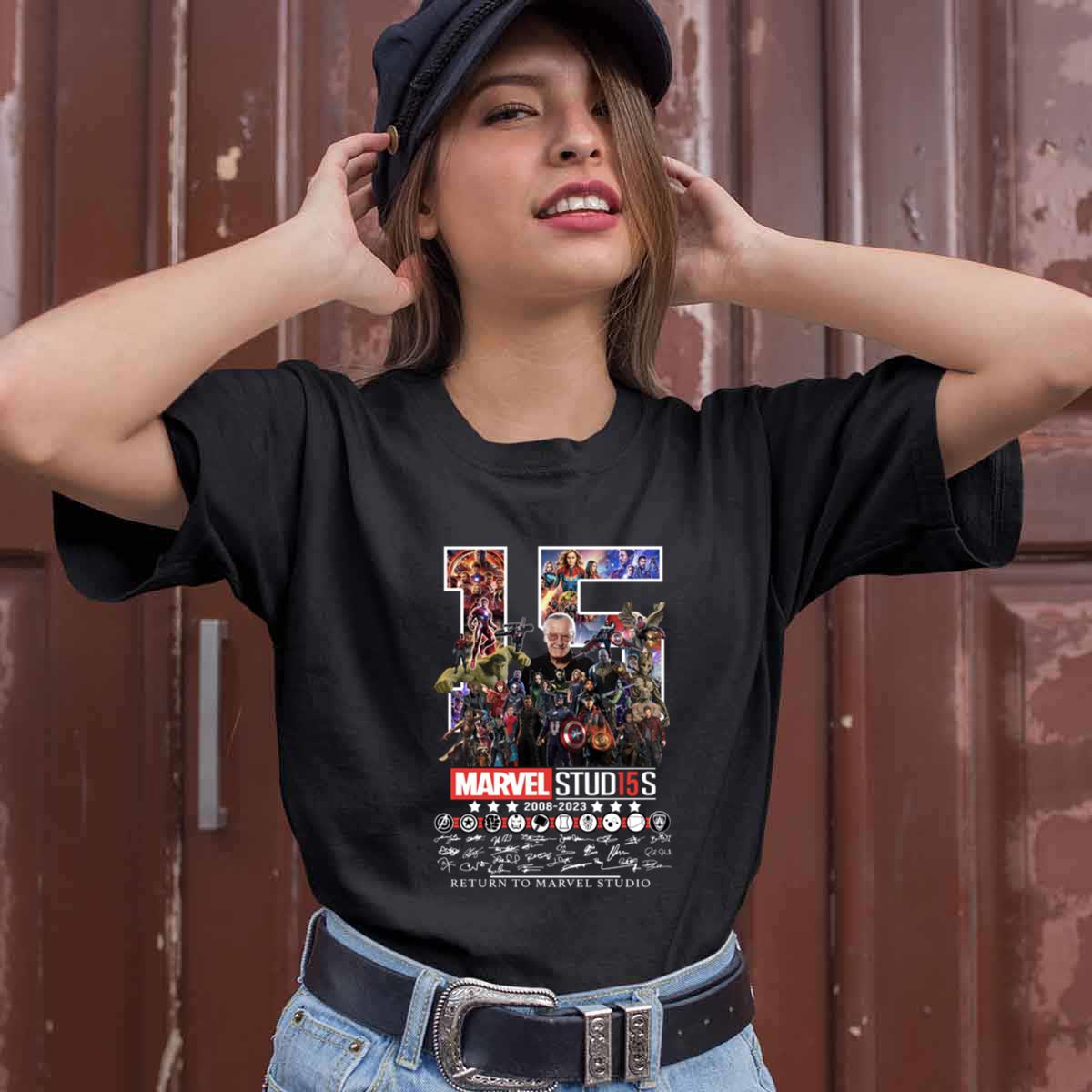 Marvel Studio 15 Years Signatures Shirt