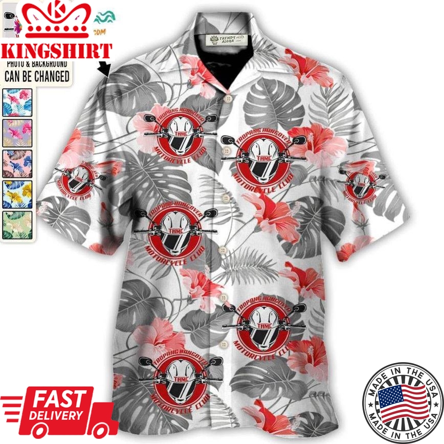 Motorcycle Club You Want Tropical Style Custom Photo - Hawaiian Shirt - Personalized Photo Gifts Hawaiian Shirt