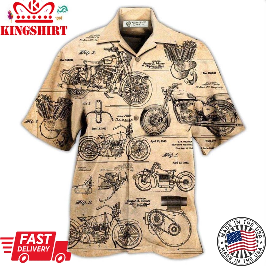 Motorcycle I Search Original Motorcycles Hawaiian Shirt