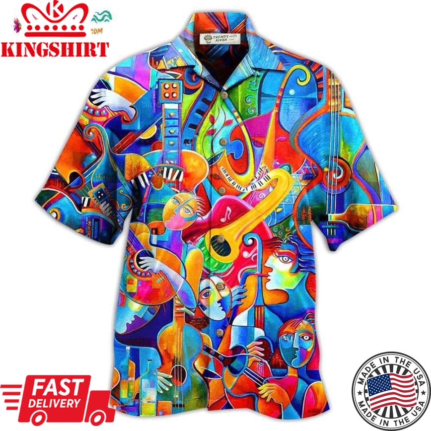 Music Fullcolor Style Hawaiian Shirt