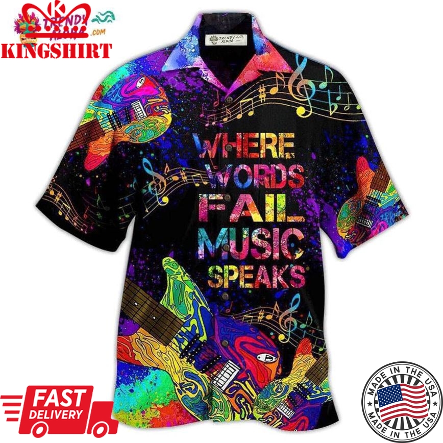 Music Speaks Style Hawaiian Shirt