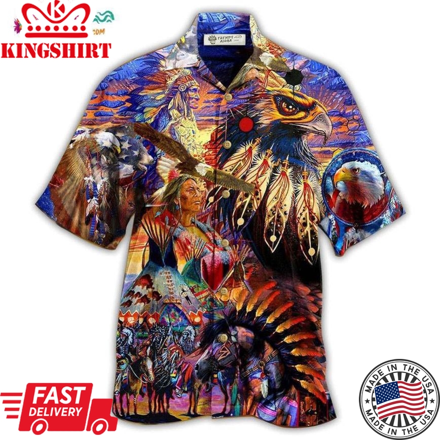 Native Eagle All My Heart Hawaiian Shirt