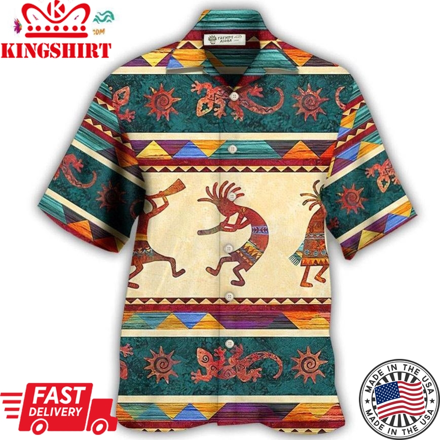 Native Style Love Peace Cool Pattern Hawaiian Shirt