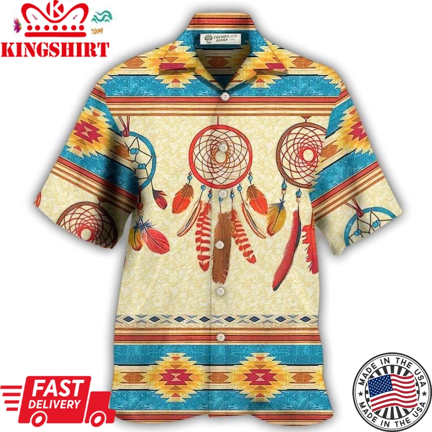 Native Style Love Peace Dreamcatcher Hawaiian Shirt