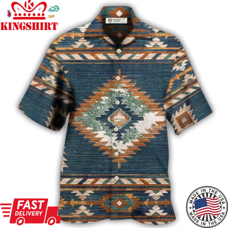 Native Style Love Peace Vintage Pattern Hawaiian Shirt