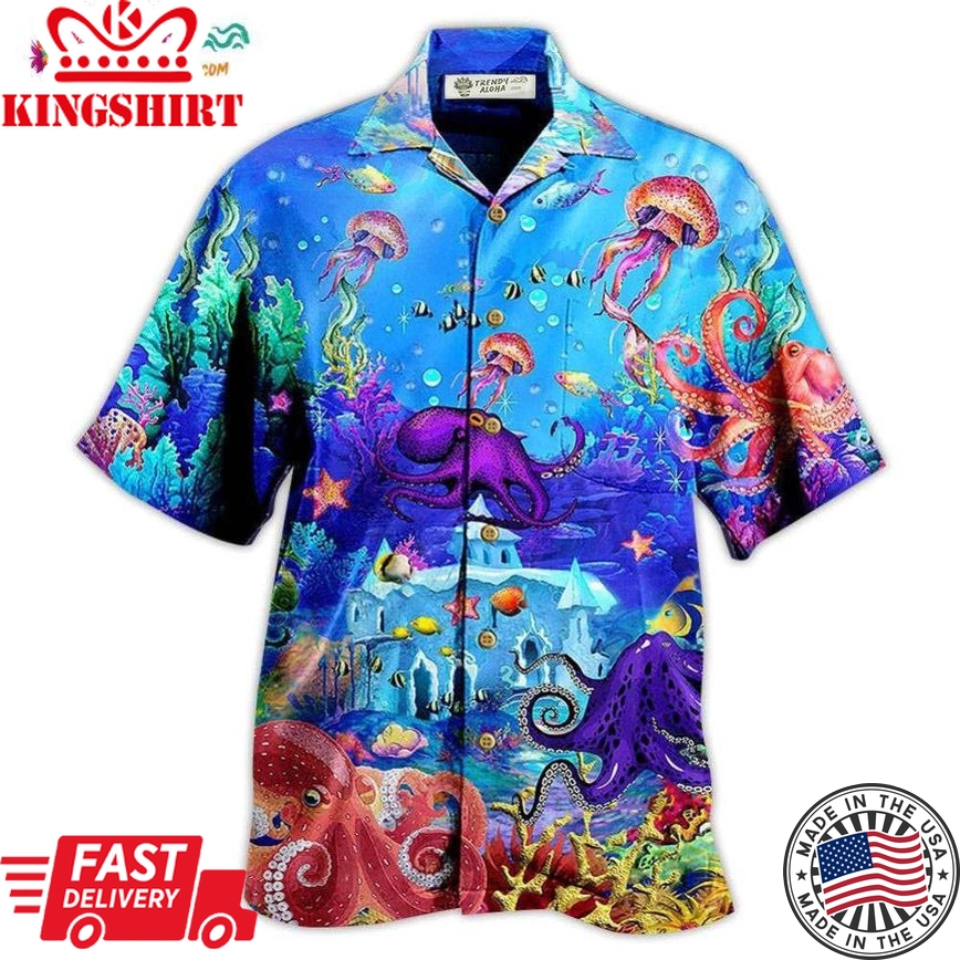 Octopus Love Ocean Forever Hawaiian Shirt