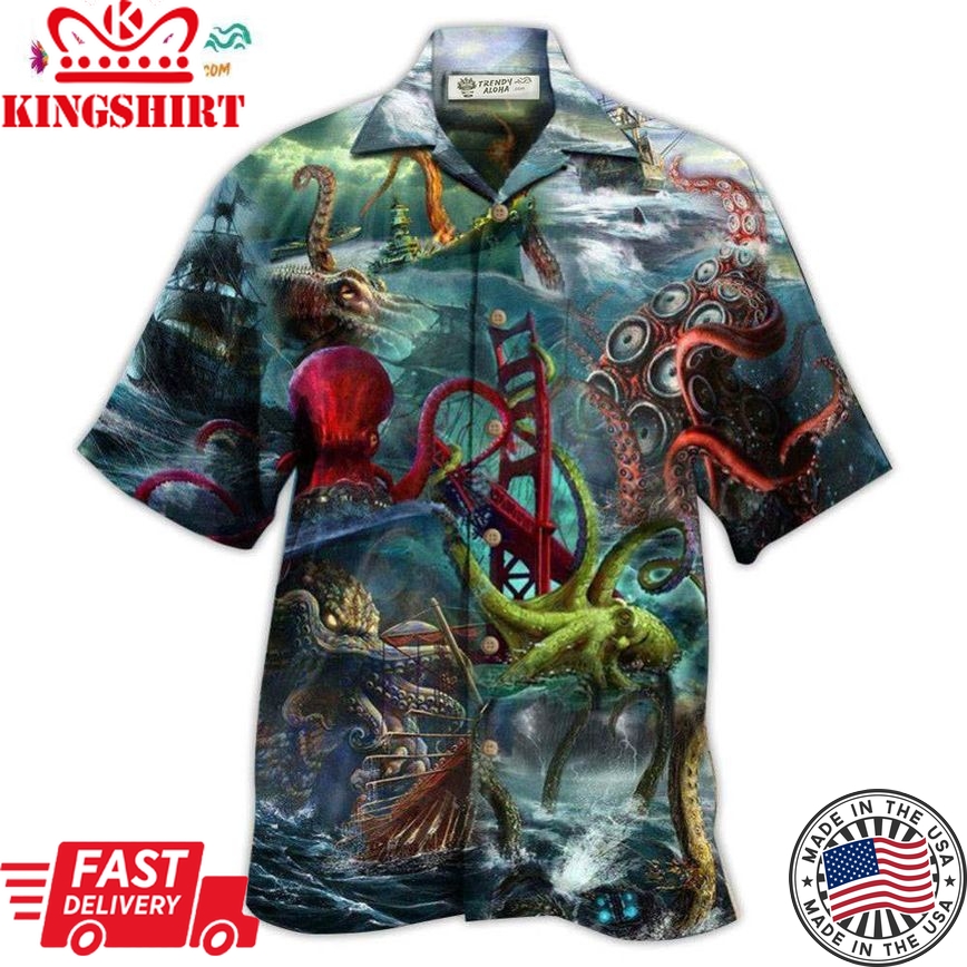 Octopus Seas The Day Just Like The Octopus Hawaiian Shirt