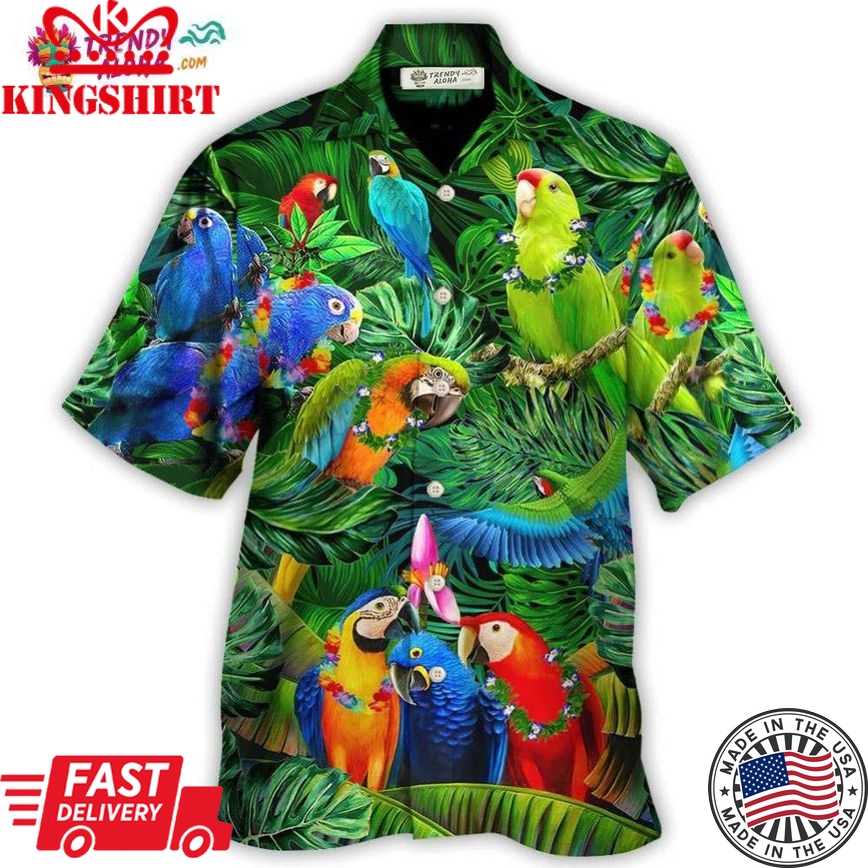 Parrot Couple Love Happiness Hawaiian Shirt